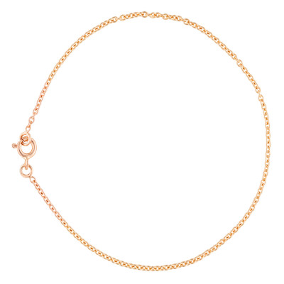 Bracelet Maille Forçat Ronde, Or rose 750, 20 cm - Manillon