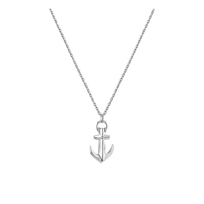 Collier Rho Ancre, Argent massif - Emanessence