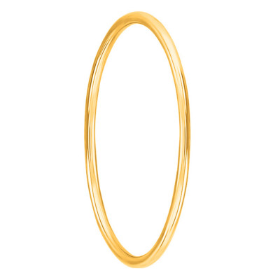 Bracelet Jonc Fil Rond Massif 67 mm, Or jaune 750 - Emanessence