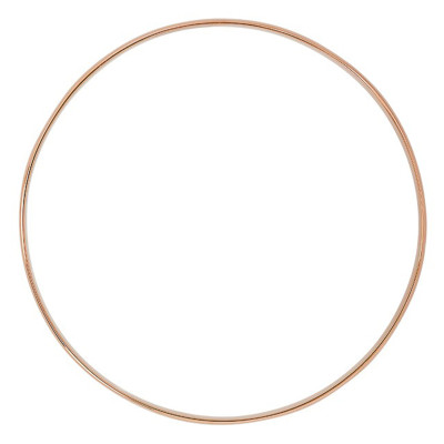 Bracelet Demi Jonc Plat Massif 60 mm, Or rose 750 - Emanessence