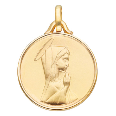 Médaille Vierge, Or Jaune - Lucas Lucor
