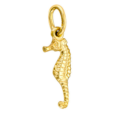 Pendentif Petit Hippocampe, Or Jaune 375 - Emanessence
