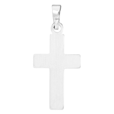 Pendentif Croix Noire, Argent 925, 26x11.5mm - Emanessence