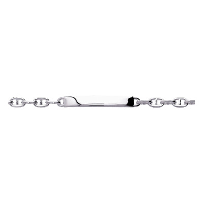 Gourmette Maille Marine Ronde, Argent, 17 à 22cm - Emanessence