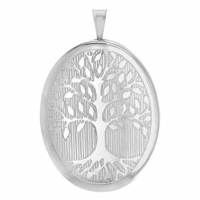 Pendentif Porte Photo Arbre de Vie, Argent 925, 20x31.50mm - Artemis