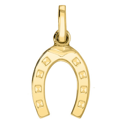 Pendentif fer à cheval, Or jaune 750 - Emanessence