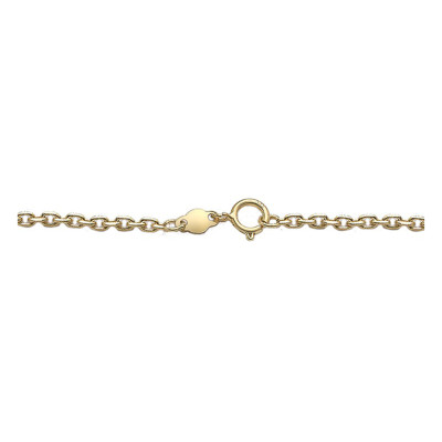 Gourmette Bébé Coccinelle Maille Forçat, Or Jaune 375, 12 à 14 cm - Emanessence