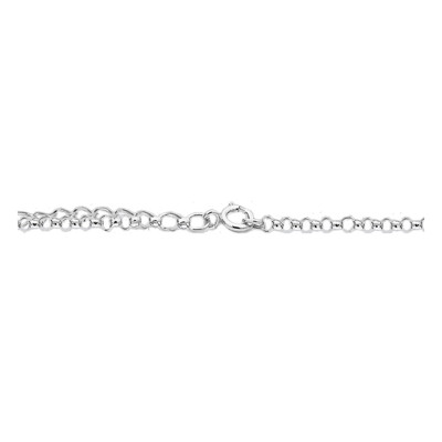 Gourmette Identité Maille Jaseron, Argent, 13 à 16,50cm - Emanessence