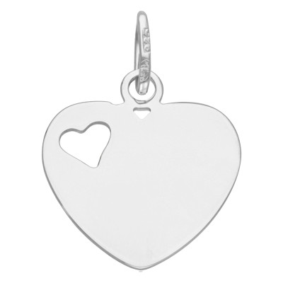 Pendentif Coeur Ajouré, Argent 925 - Emanessence