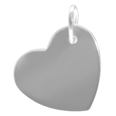 Pendentif Coeur "Je t'aime", Argent 925, 16 mm - Emanessence