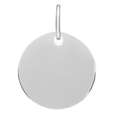 Pendentif Rond, Argent 925 Poli, 15 mm - Emanessence