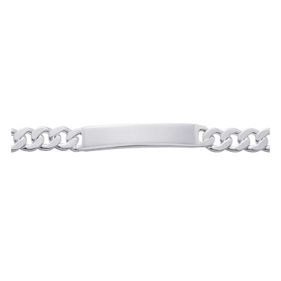 Gourmette Identité Maille Gourmette, Argent 7mm, 17 à 22cm - Emanessence