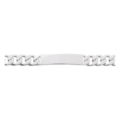 Gourmette Maille Gourmette Polie, Argent 9mm, 17 à 22cm - Emanessence