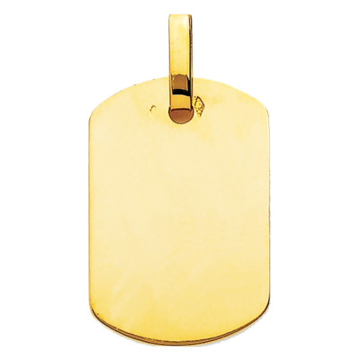 Pendentif Plaque, Or jaune 750 - Emanessence