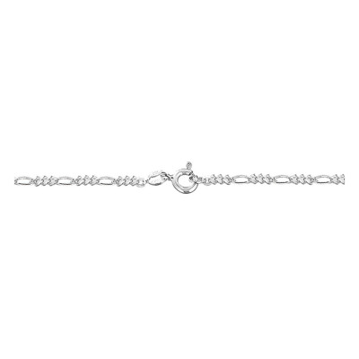 Gourmette Enfant Maille Figaro, Argent, 13cm - Emanessence