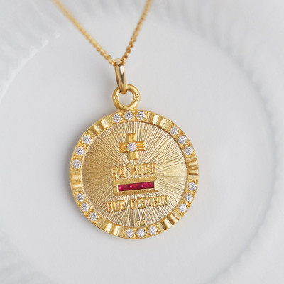 Médaille d'Amour l'Unique, Or jaune 750, 22mm - Augis