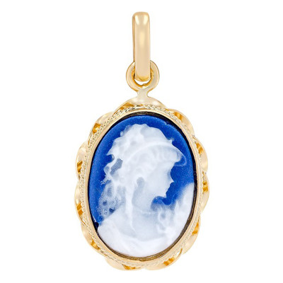 Pendentif Camée Elena, Or jaune 750 - Emanessence