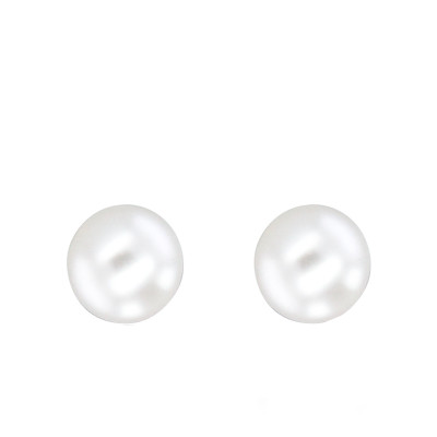 Boucles d'Oreilles Perle de Culture, Or Jaune 750 - Emanessence