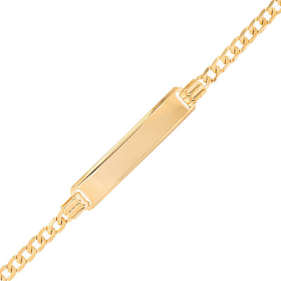Gourmette Femme, Or Jaune 375, 18,50 cm, 2,40 mm - Emanessence