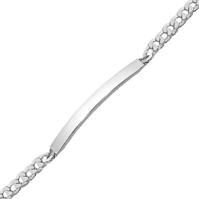 Gourmette Maille Gourmette, Argent 925, 19 cm - Emanessence