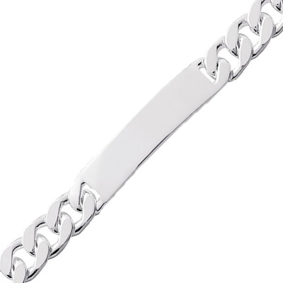 Gourmette Maille Gourmette Polie, Argent Massif 10mm, 17 à 22cm - Emanessence