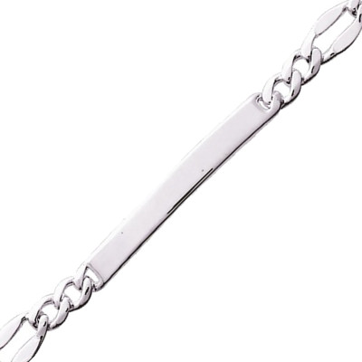 Gourmette Maille Fantaisie Alternée, Argent, 17 à 22cm - Emanessence