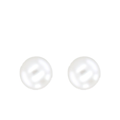 Boucles d'Oreilles Perle d'Eau Douce & Or Jaune 750 - Emanessence