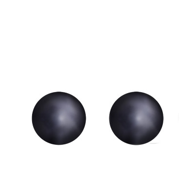 Puces d'oreilles perle de culture noire, Or jaune 750 - Emanessence