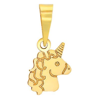 Pendentif Licorne, Or jaune 375 - Bambins