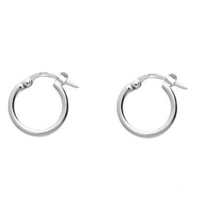 Créoles Fil Rond, Argent 925 - Emanessence