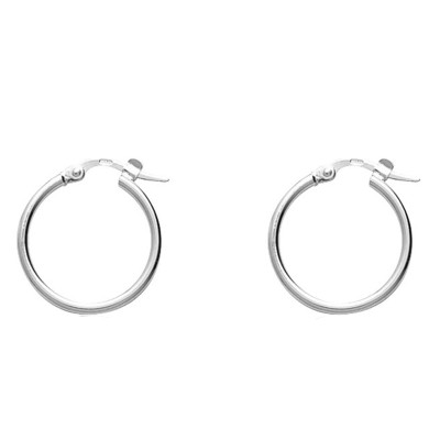Créoles Fil Rond, Argent 925 - Emanessence