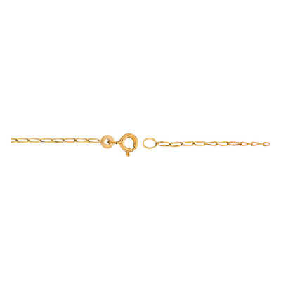 Gourmette bébé maille cheval, Or jaune 375, 11 à 13cm - Bambins