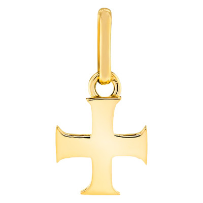 Pendentif croix des templiers, Or jaune 750, 9x9mm - Lucas Lucor
