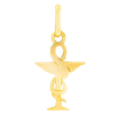 Pendentif Caducée, Or jaune - Lucas Lucor
