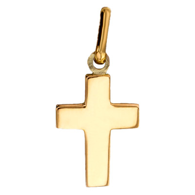 Pendentif Croix Large, Or Jaune 750, 10x13mm - Lucas Lucor