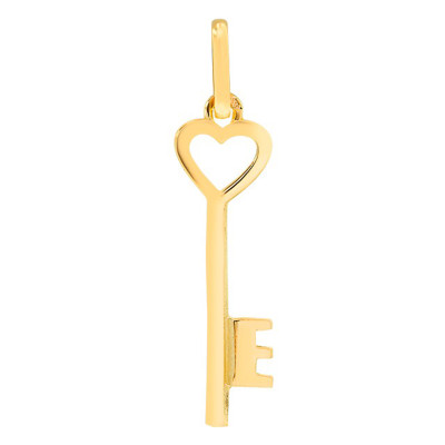 Pendentif Clé & Coeur, Or jaune - Lucas Lucor