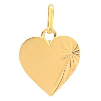 Pendentif Coeur Ensoleillé, Or jaune - Lucas Lucor