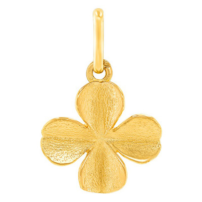 Pendentif trefle, 14x14mm, Or jaune - Lucas Lucor