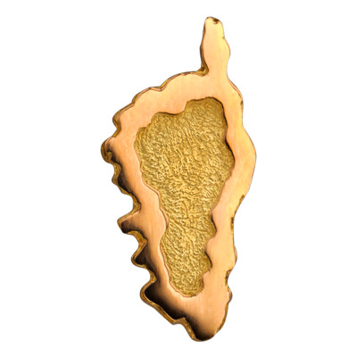 Pendentif Corse Bordure épaisse, Or jaune 375 - Lucas Lucor