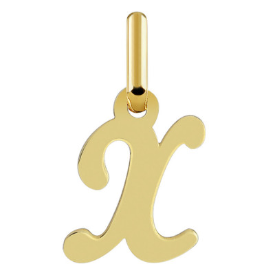 Pendentif lettre X, Or jaune 750 - Argyor