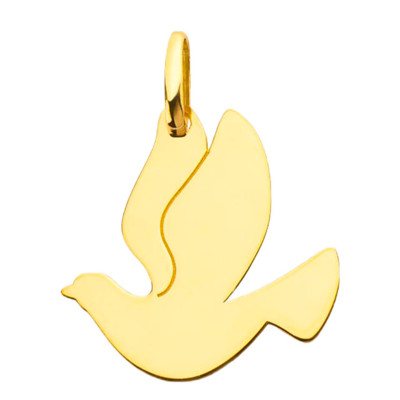 Pendentif Colombe Découpe, Or jaune 750 - Augis