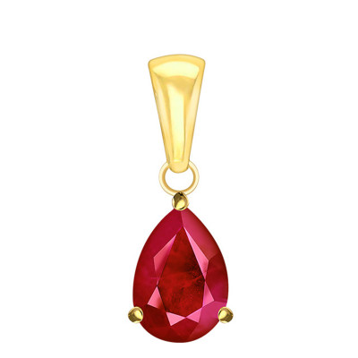 Pendentif Rubis, Or jaune 750 - Aurora