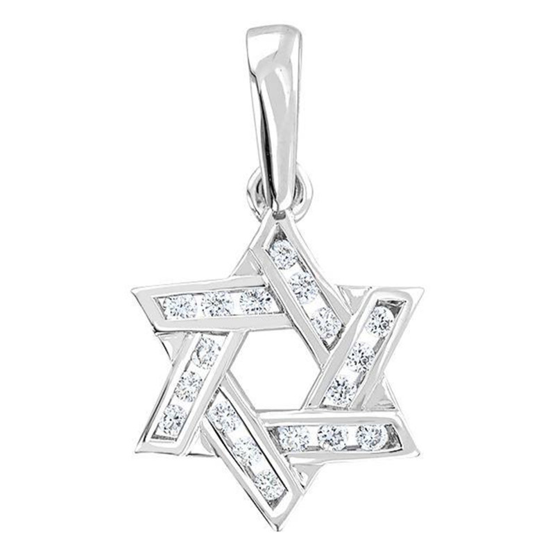 Pendentif étoile de David en or jaune 375 ‰ SO OR