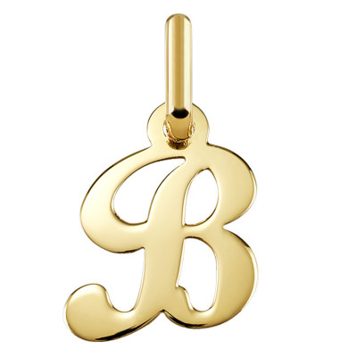 Pendentif lettre B, Or jaune 750 - Argyor
