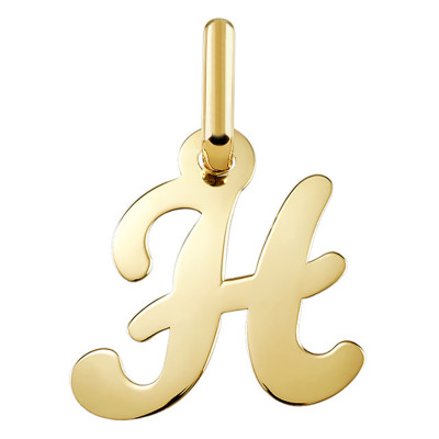Pendentif lettre H, Or jaune 750 - Argyor