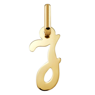 Pendentif lettre J, Or jaune 750 - Argyor