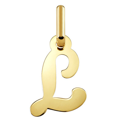 Pendentif lettre L, Or jaune 750 - Argyor