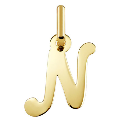 Pendentif lettre N, Or jaune 750 - Argyor