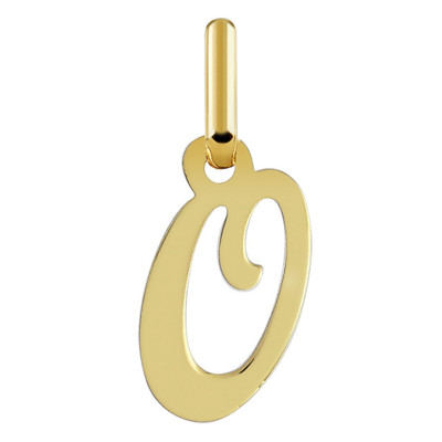 Pendentif lettre O, Or jaune 750 - Argyor