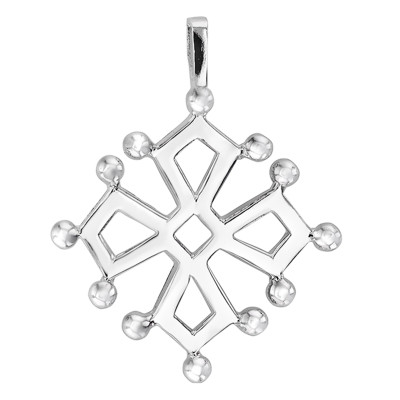 Croix Occitane, Argent 925, 29x29mm - Artemis